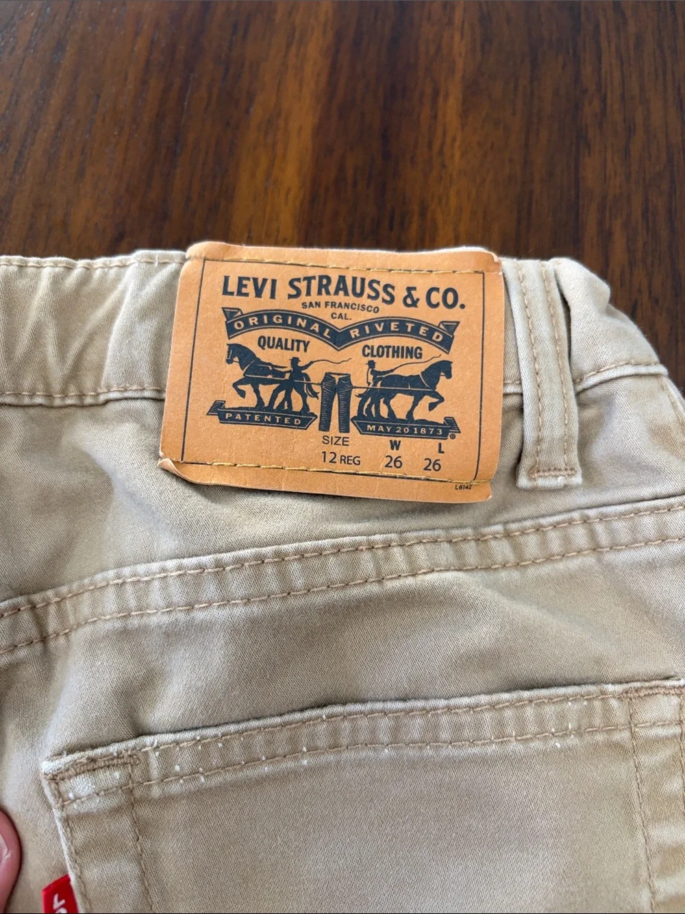 Kids Levi tan Casual pants - Classic Straight Fit